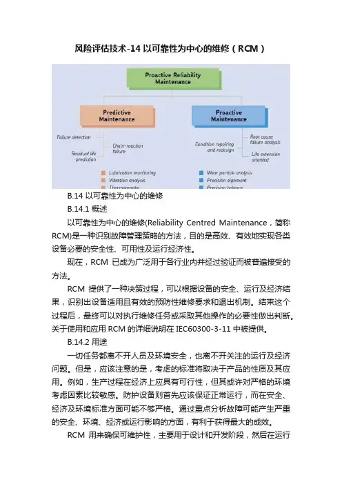 风险评估技术-14以可靠性为中心的维修（RCM）
