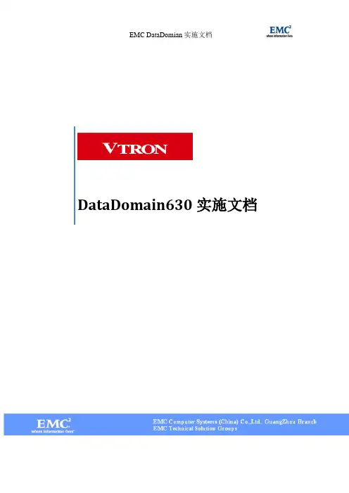 DataDomian630配置手册--威创