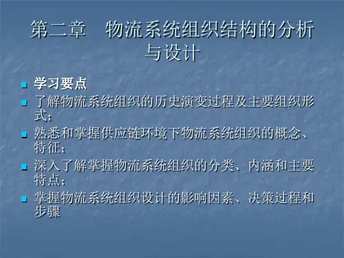 物流系统组织结构的分析与设计课件(PPT 53页)