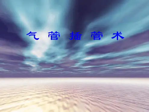 气管插管术简介讲解