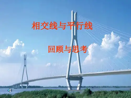 课件  相交线与平行线(回顾与思考)