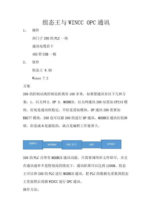 wincc与组态王OPC通讯实操版