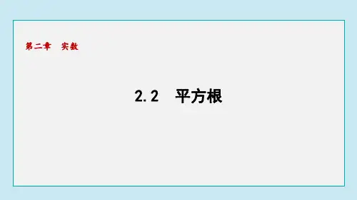 2.2 平方根(课件)2024-2025学年北师大版数学八年级上册