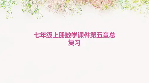 七年级上册数学课件第五章总复习
