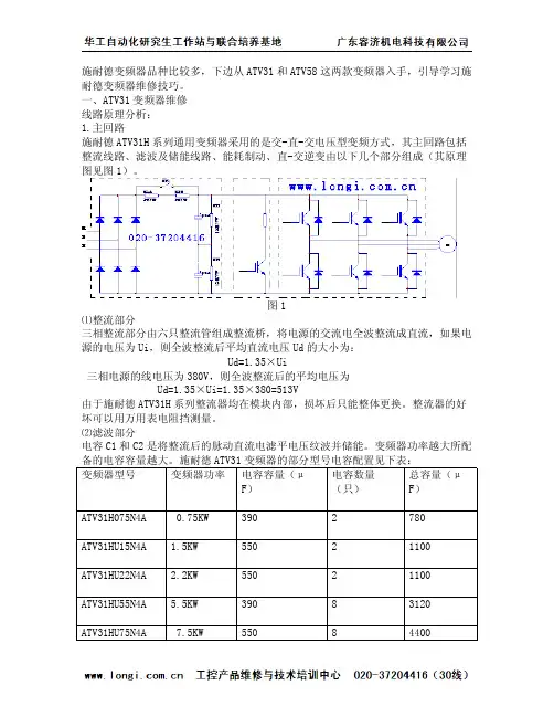施耐德变频器维修