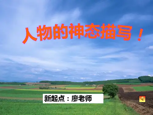 小学作文人物神态描写 ppt课件