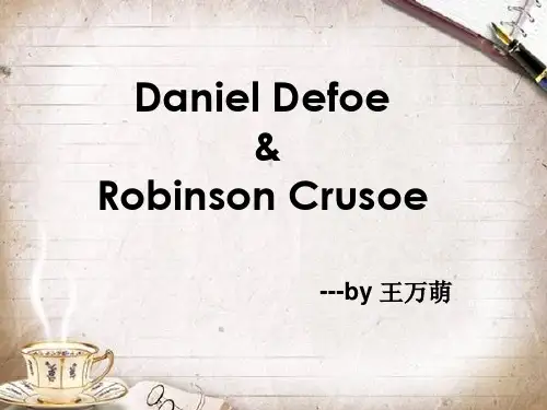 Daniel Defoe&Robinson Crusoe丹尼尔笛福