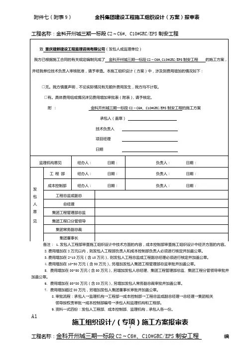 GRC施工方案