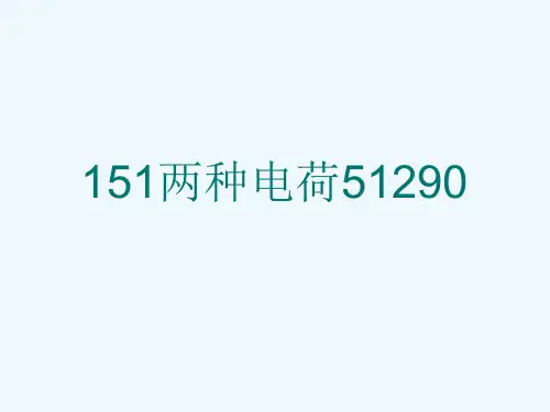 151两种电荷51290[可修改版ppt]