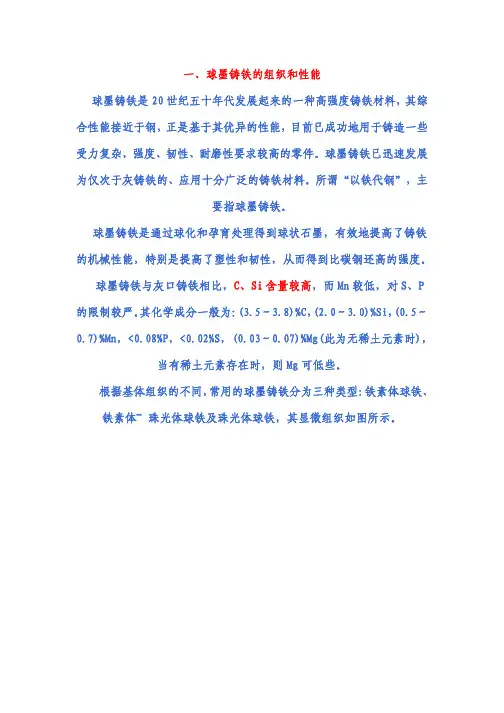 球墨铸铁的组织和性能