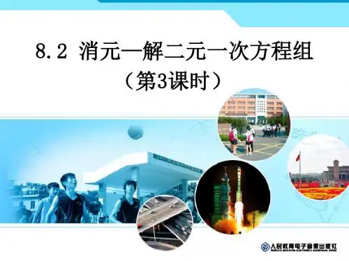 消元—解二元一次方程组(3)
