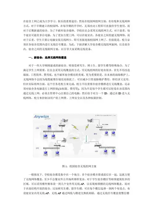 校园学生宿舍无线组网方案
