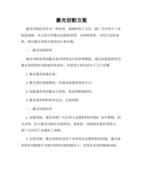 激光切割方案