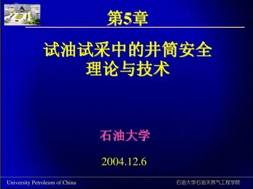 试油与试采-程时清 高温高压试油-井筒