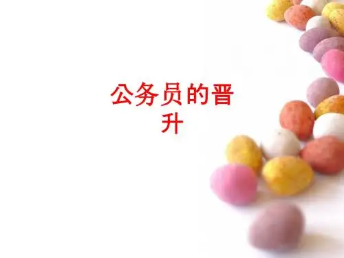 [课件]公务员的晋升PPT