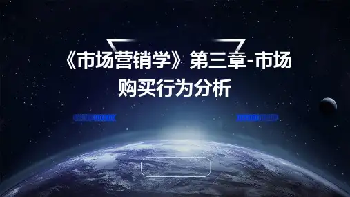 《市场营销学》第三章-市场购买行为分析