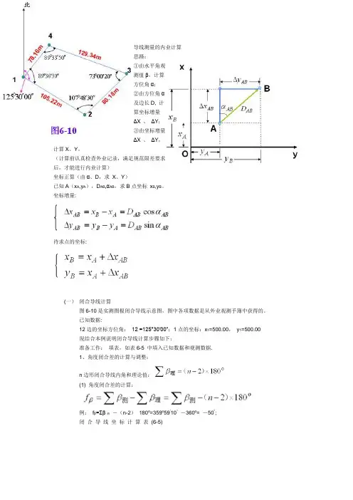 导线测量的内业计算
