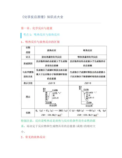 《化学反应原理》知识点大全