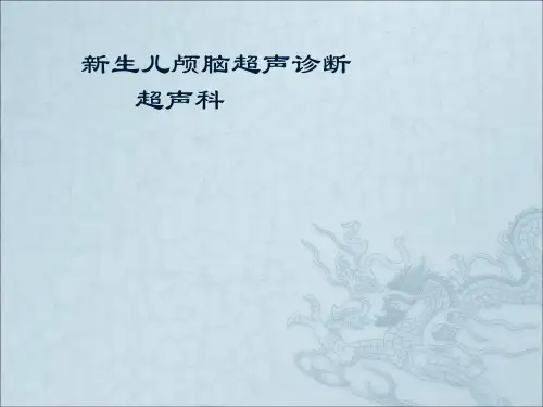 新生儿颅脑超声诊断