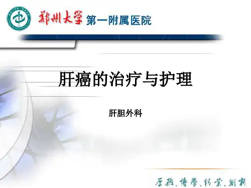 肝癌的治疗与护理PPT课件