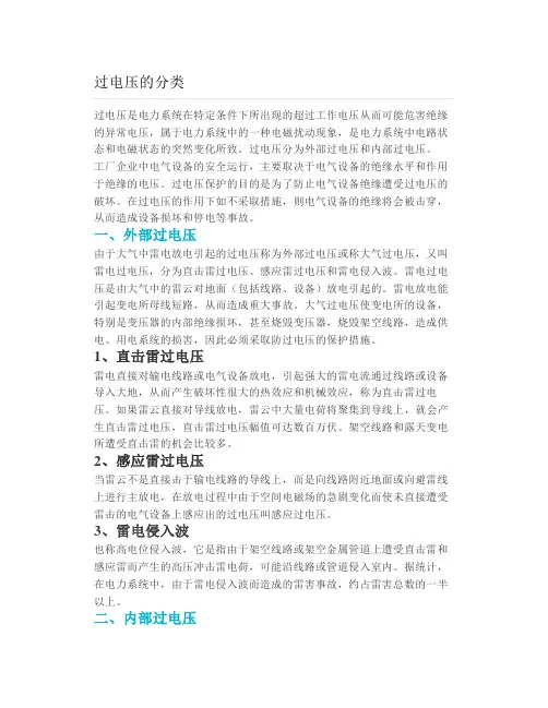 过电压的分类