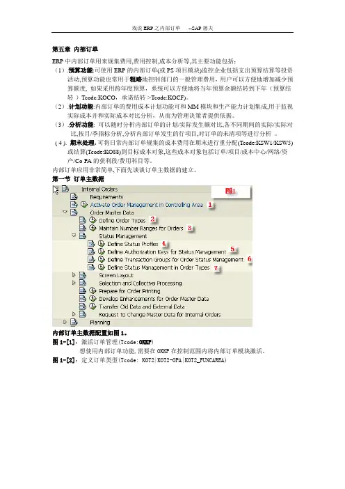 ERP内部订单