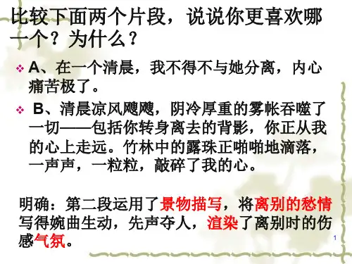 公开课记叙文之景物描写ppt课件