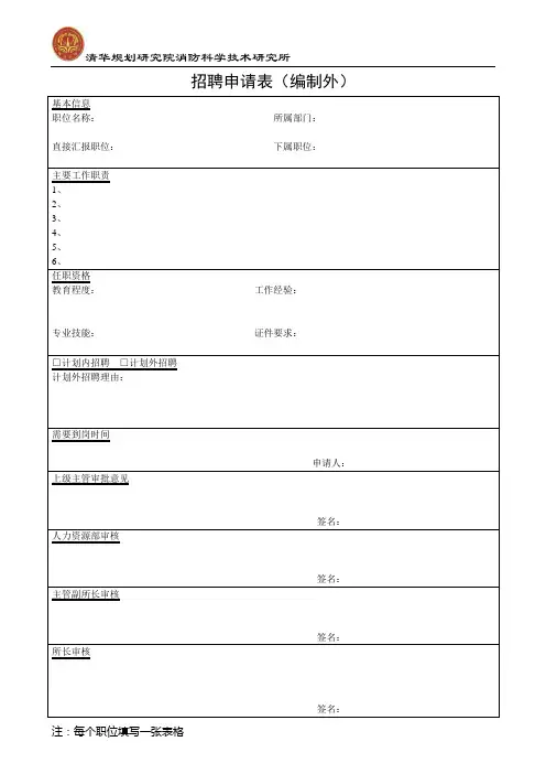 人事表格大全(完整版)