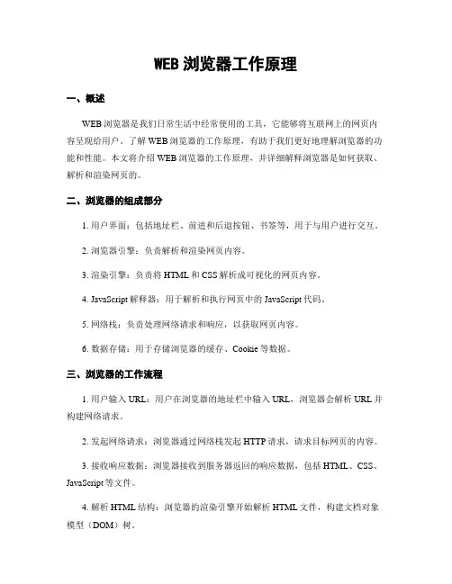 WEB浏览器工作原理