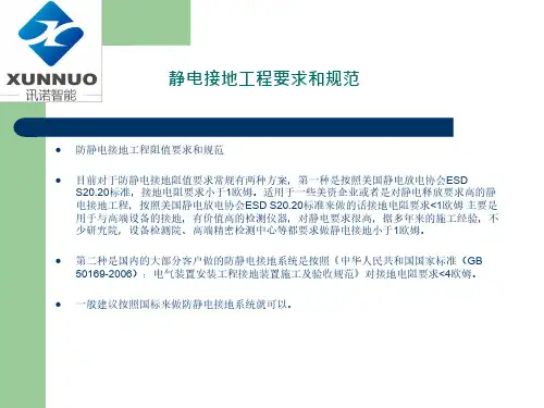 防静电接地工程方案