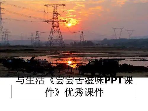 最新人教版小学五年级下册品德与生活《尝尝苦滋味PPT课件》优秀课件教学讲义ppt课件