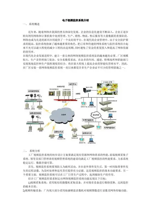 电子视频监控系统介绍