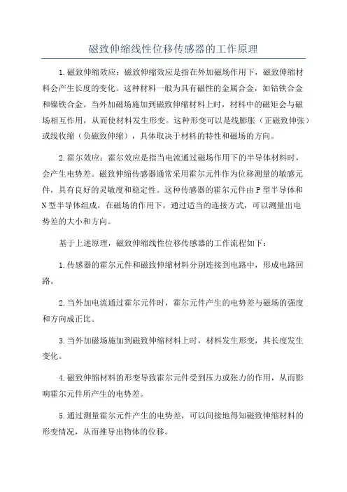 磁致伸缩线性位移传感器的工作原理