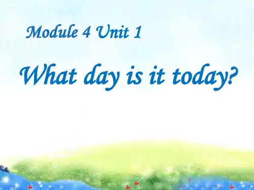 《What day is it today》ppt教材课件