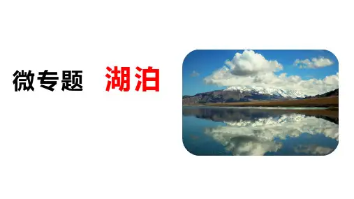 高三地理二轮专题   湖泊