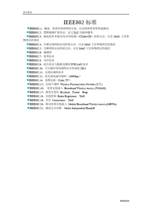 IEEE80标准
