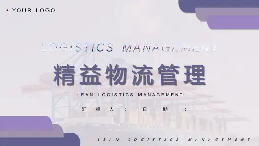 公司物流配送管理模式精益物流内涵理解培训PPT模板