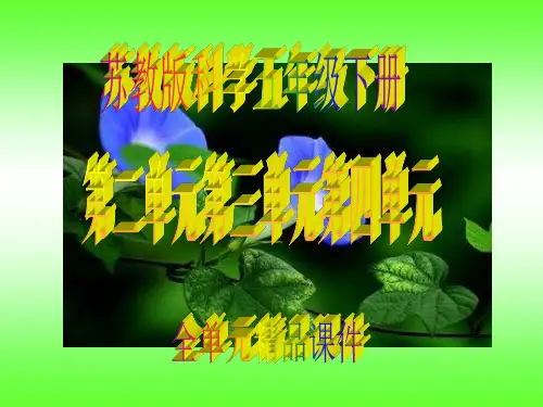苏教版五年级下册科学第二单元第三单元第四单元全单元精品课件