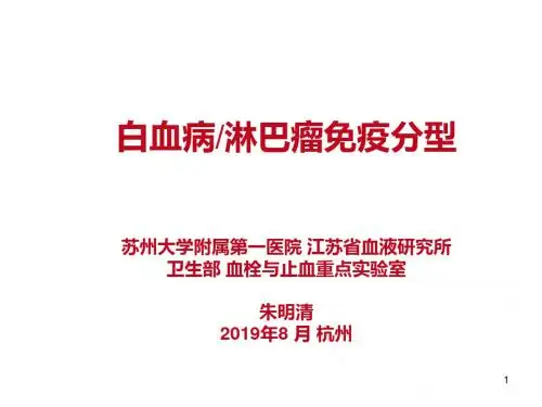白血病淋巴瘤免疫分型