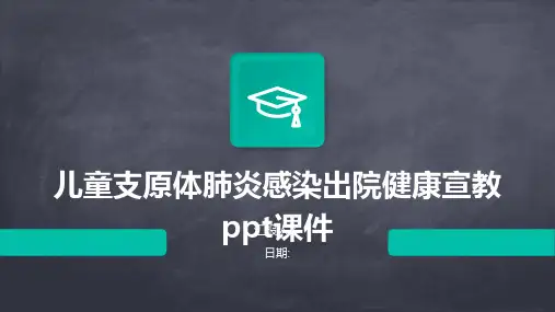 儿童支原体肺炎感染出院健康宣教ppt课件