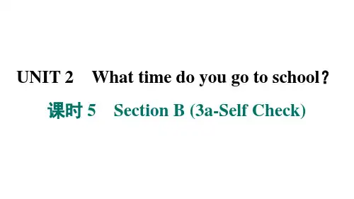 Unit2SectionB(3a-SelfCheck)练习课件人教版英语七年级下册