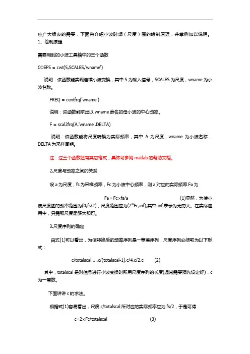 小波时频(尺度)图的绘制原理与实现