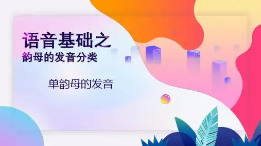 语音基础之单韵母的发音