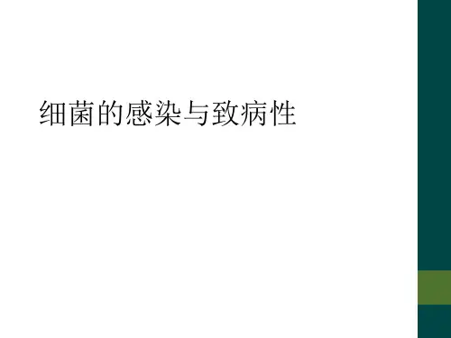 细菌的感染与致病性