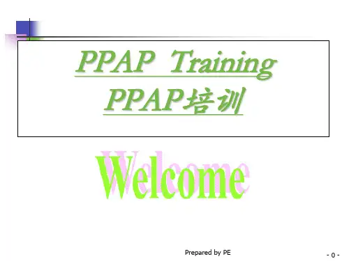 PPAP提交资料清单及内容