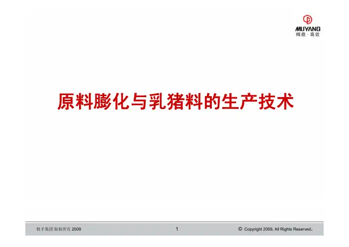4-原料膨化与乳猪料的生产技术