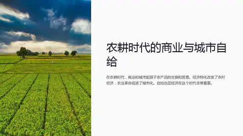 农耕时代的商业与城市自己