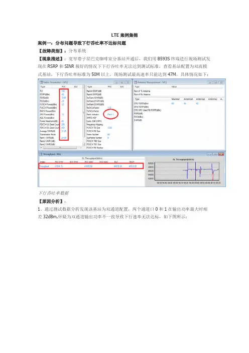 LTE案例总结