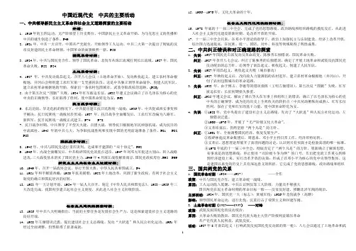 中共的主要活动