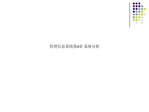 管理信息系统第4章 系统分析